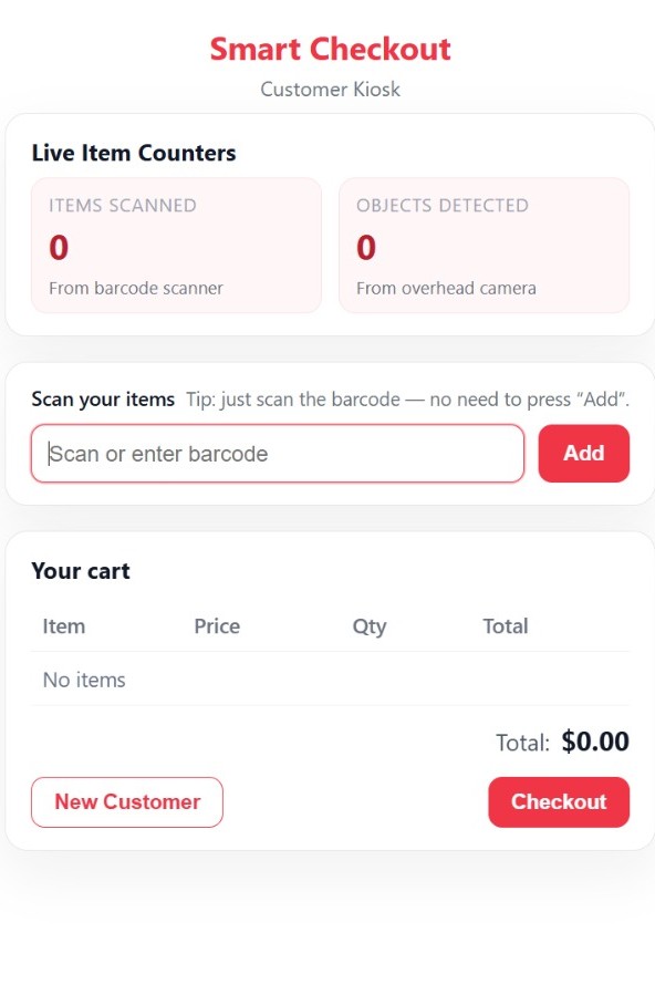 Smart Checkout UI