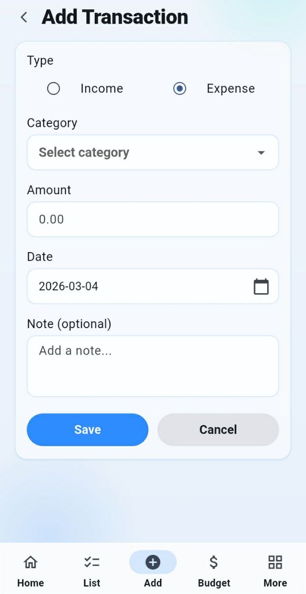 Balance Buddy Transactions
